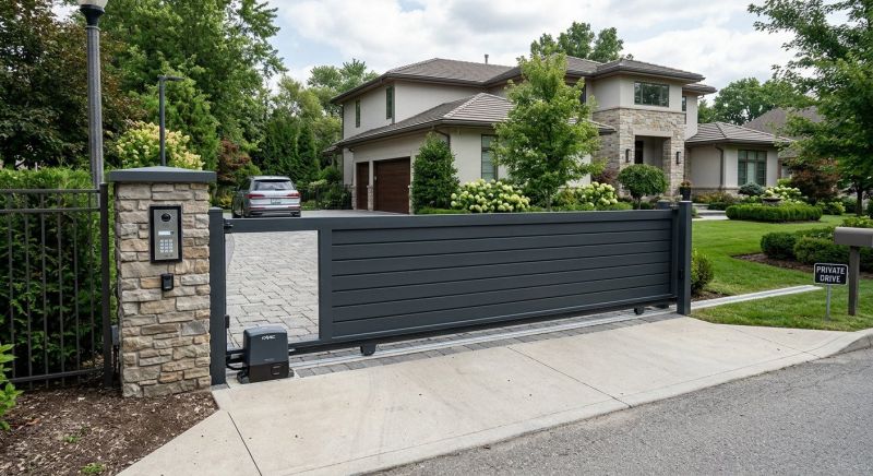 Motorized Gate Installation in Naperville, IL